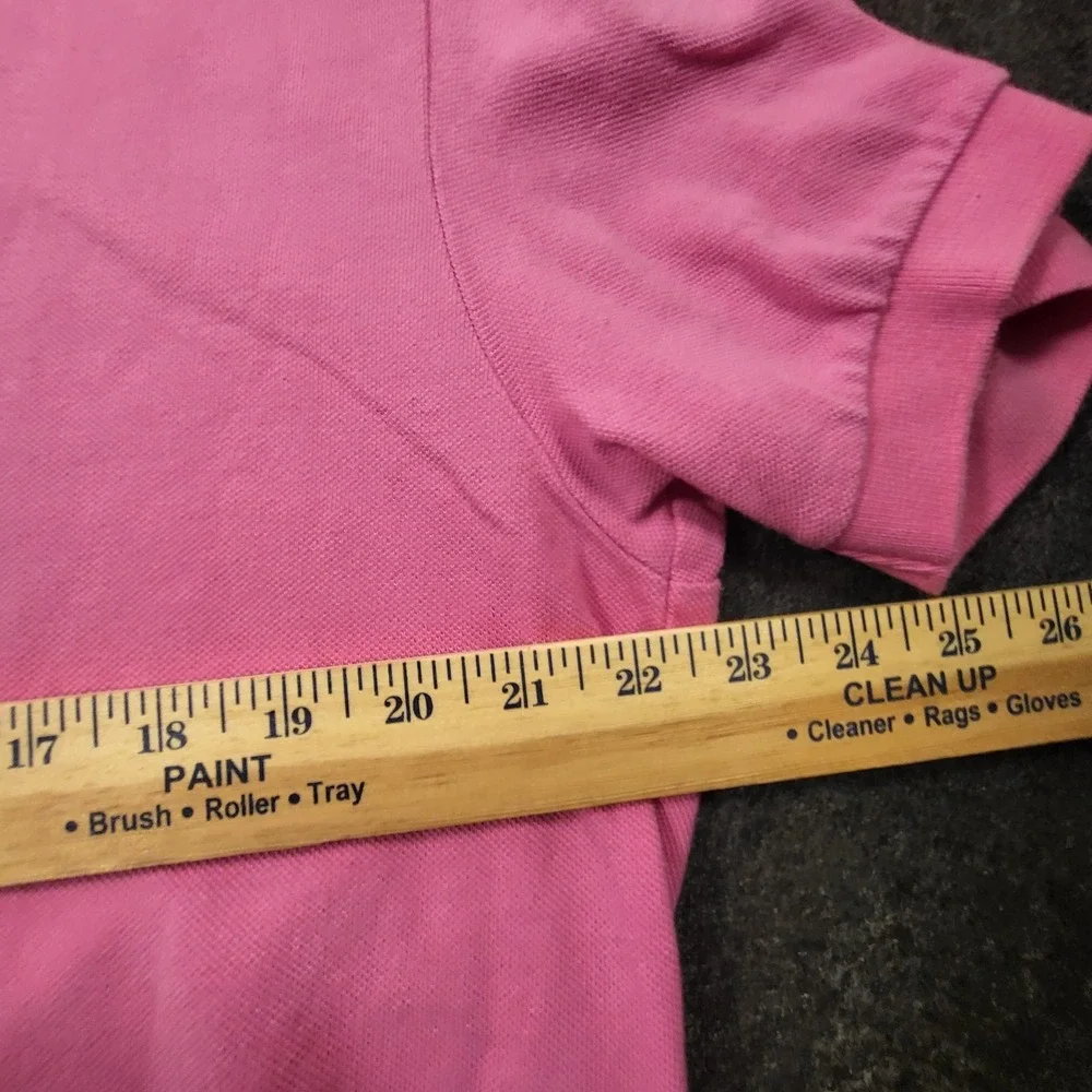 Ralph Lauren Polo Jeans Company Men's Polo Shirt Flag Logo Pink Large